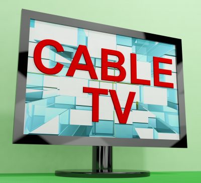 tv screen with cable tv